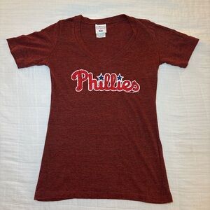 Majestic Red V-Neck Tee